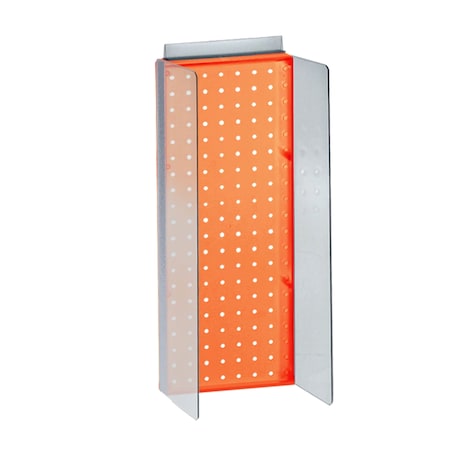 Azar Displays 8"W x 20.625"H Pegboard Powerwing Display 700359-ORG